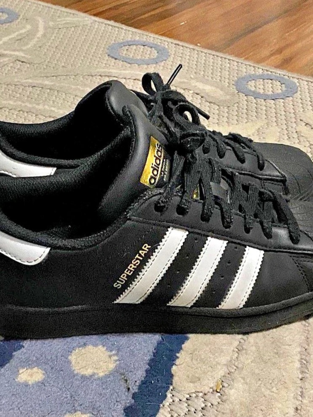adidas Superstar Core Black White Black & White US 7 Sneakers
